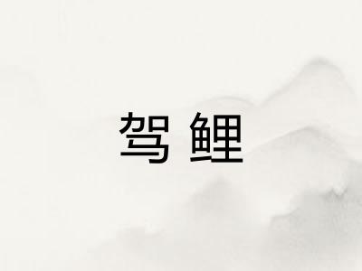 驾鲤