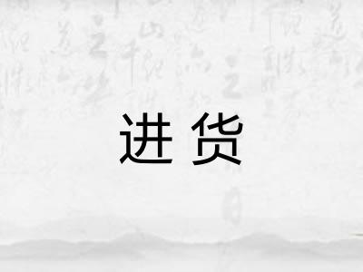 进货