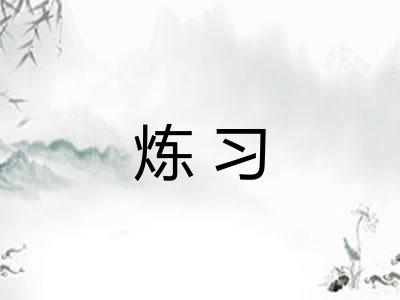 炼习