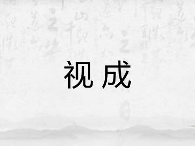 视成