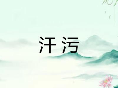 汗污