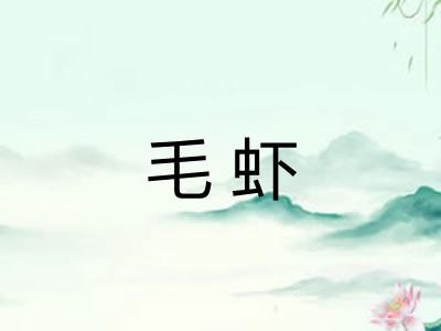 毛虾