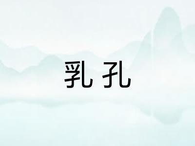 乳孔