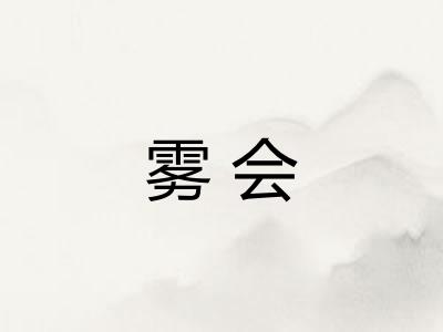 雾会
