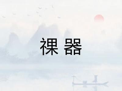 祼器