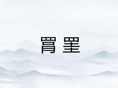 罥罣