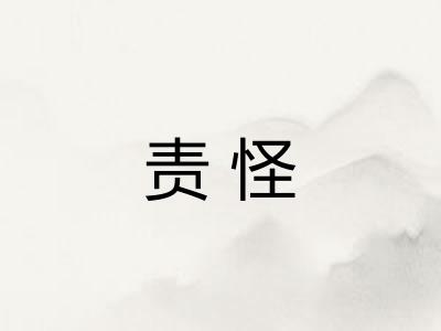责怪