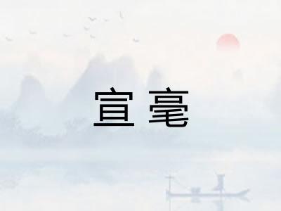 宣毫
