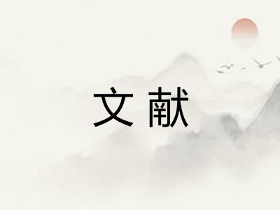 文献