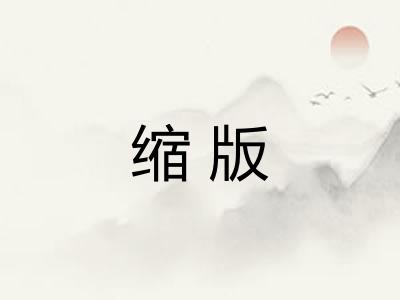 缩版