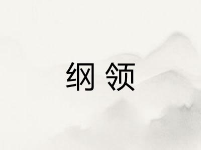 纲领