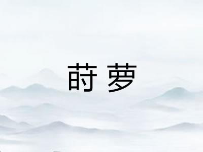 莳萝