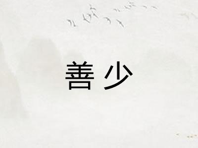 善少