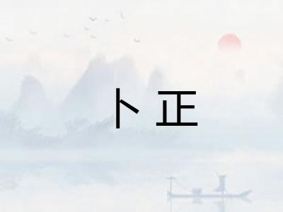 卜正