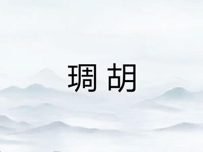 琱胡