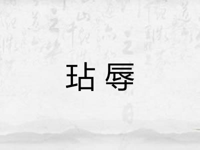 玷辱