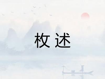 枚述