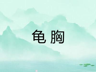 龟胸