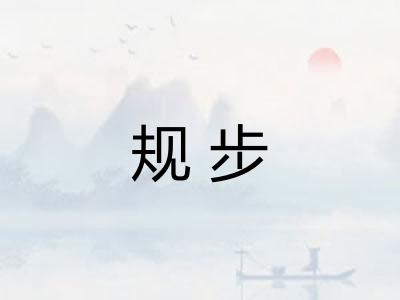 规步