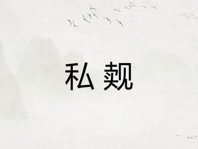 私觌