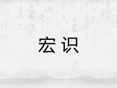 宏识
