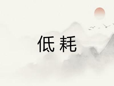 低耗