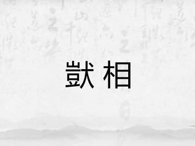 獃相