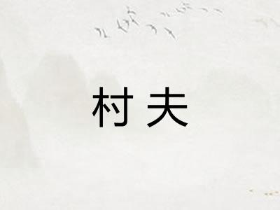 村夫