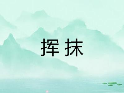 挥抹