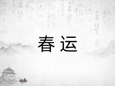 春运 春运
