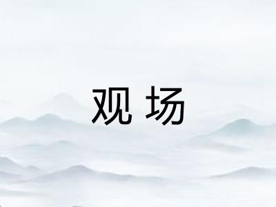 观场