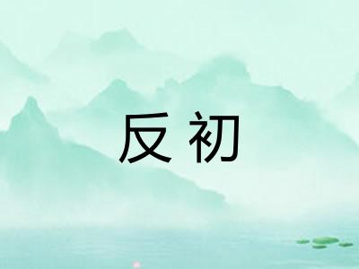 反初