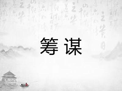 筹谋