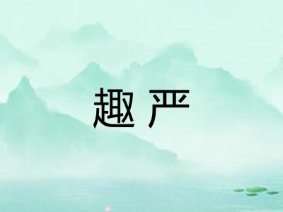 趣严