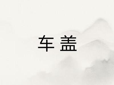 车盖