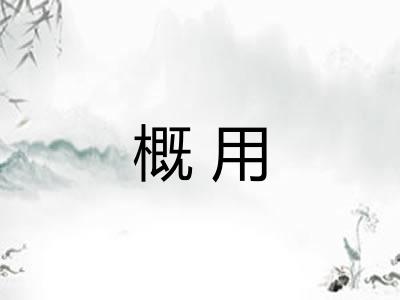 概用