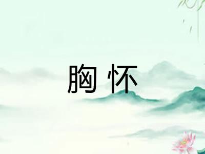胸怀