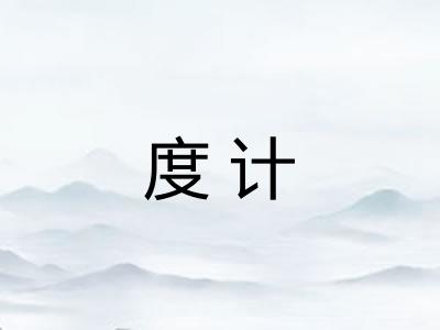 度计