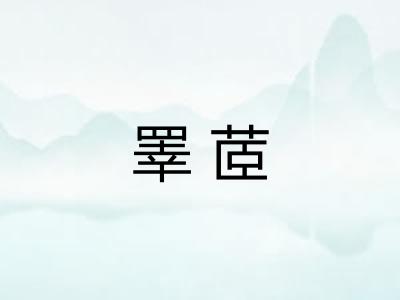 睪茝