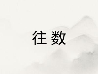 往数