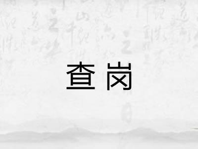 查岗