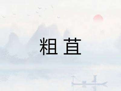粗苴