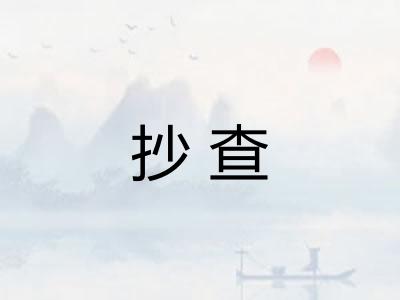 抄查