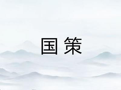国策