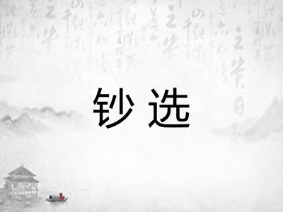 钞选