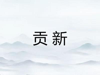 贡新