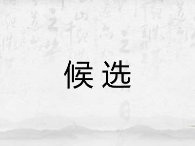 候选