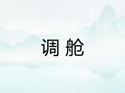 调舱