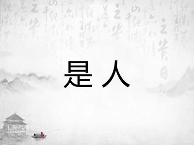 是人