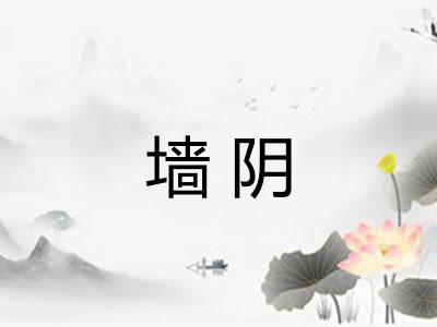 墙阴